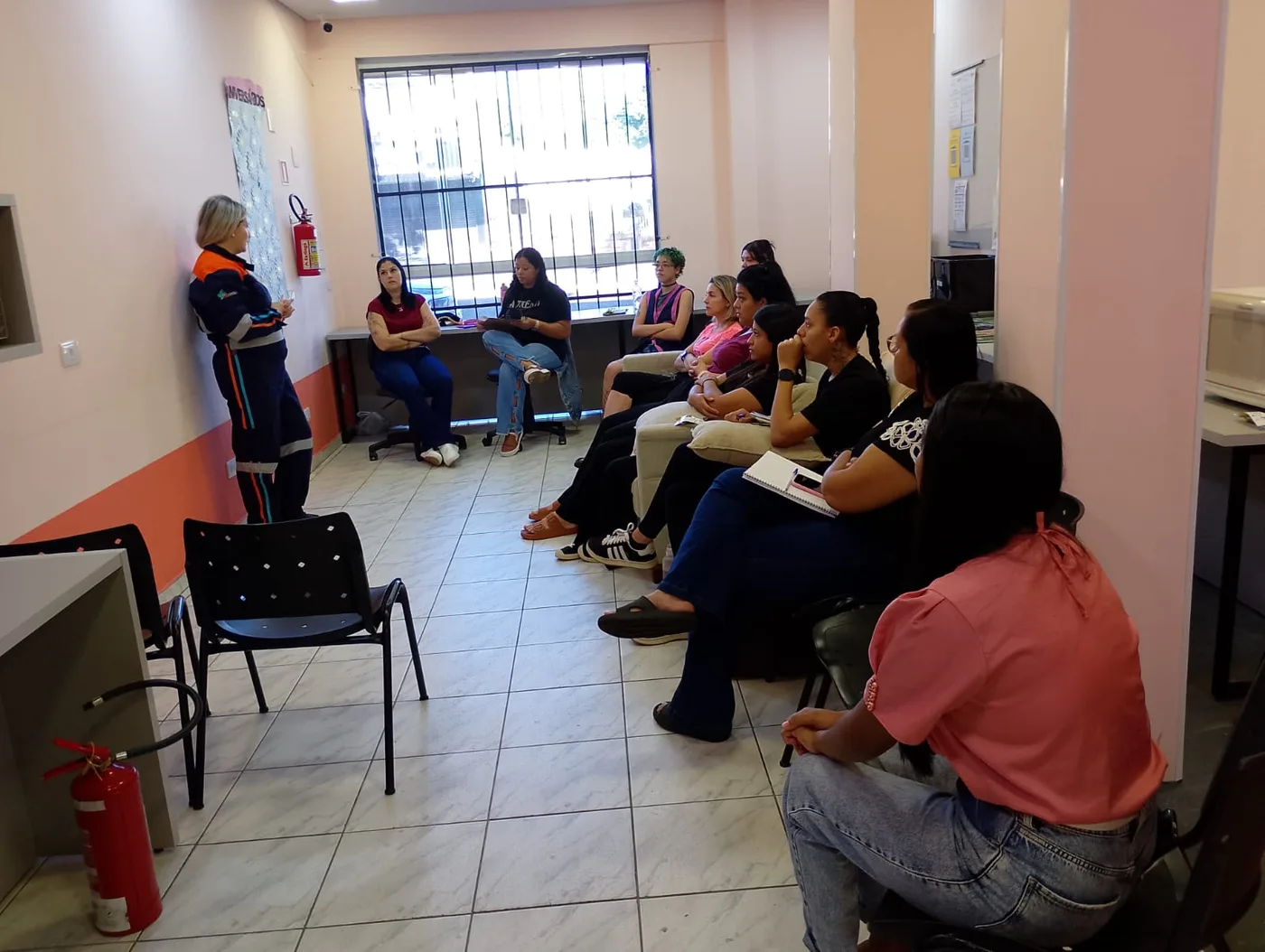 Equipe do CEI Crescer e Aprender em formação