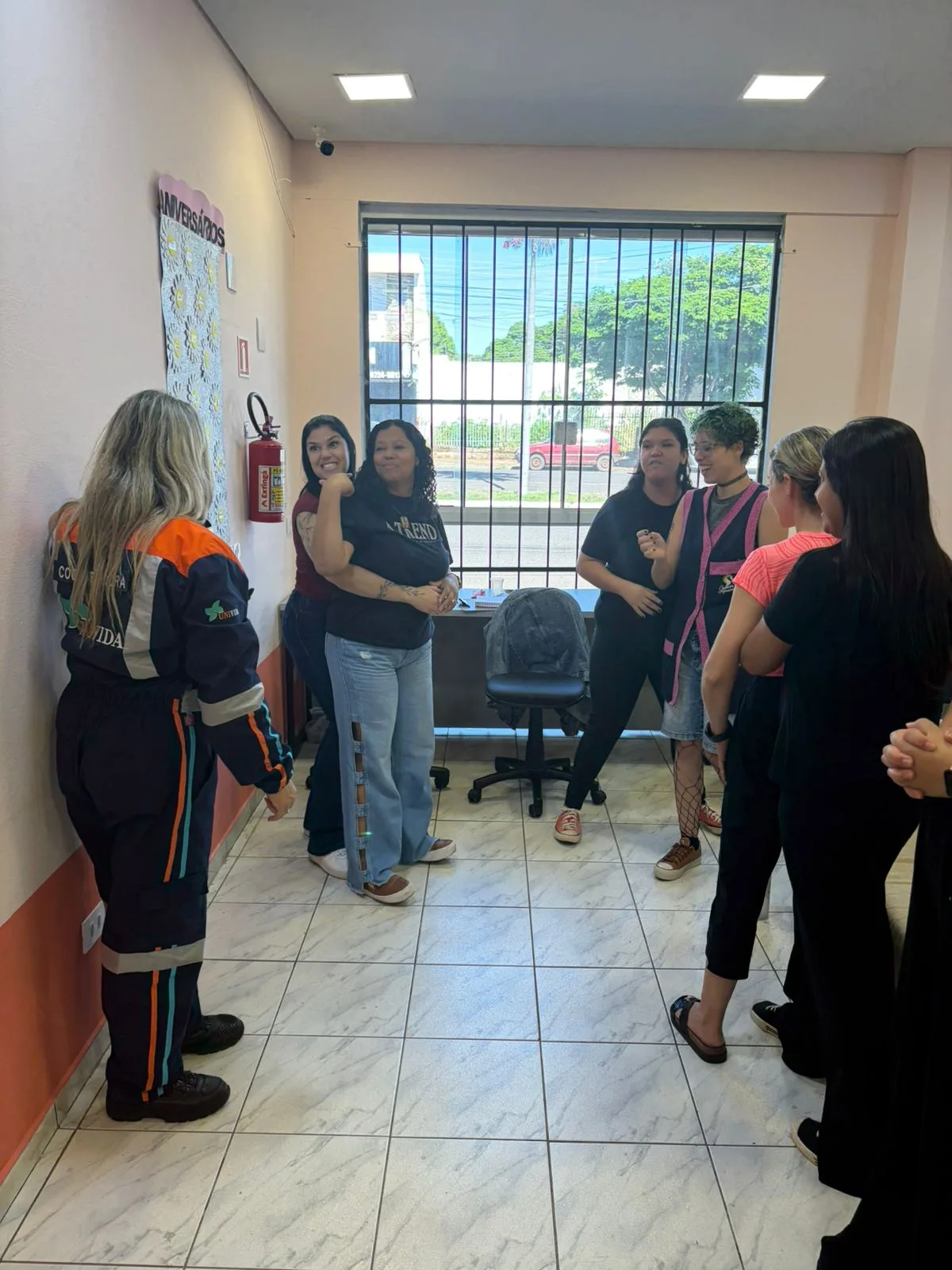Equipe do CEI Crescer e Aprender em formação